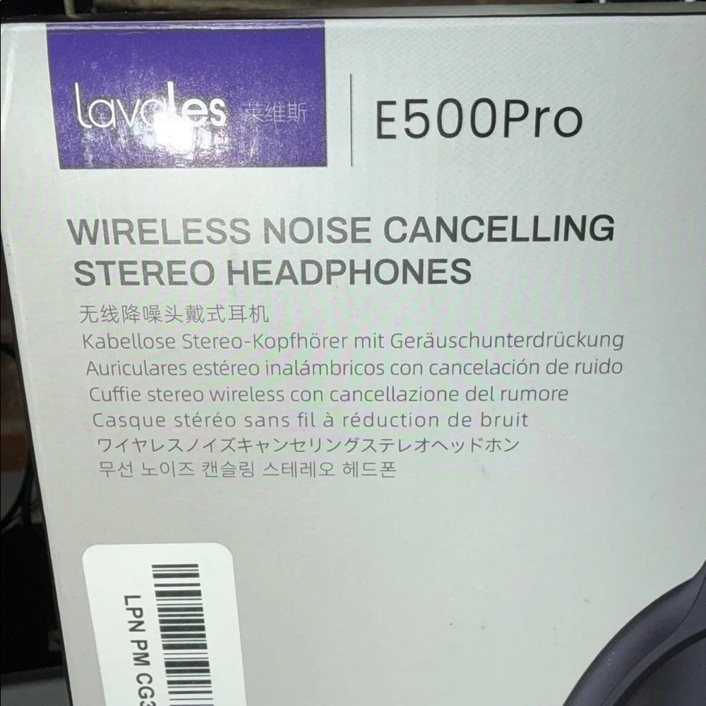 (001)Lavles E500Pro Wireless Noise Cancelling Headphones